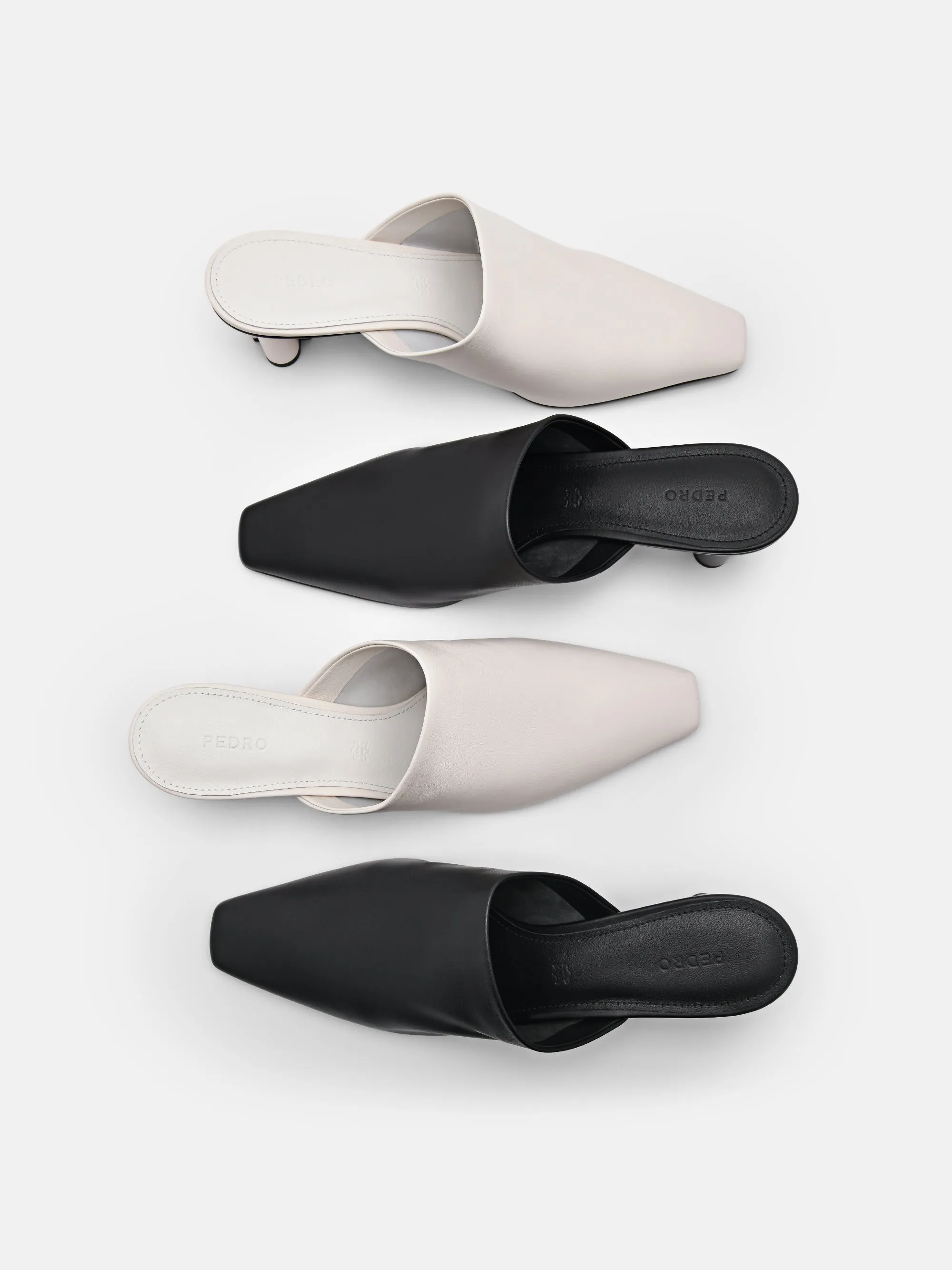 PEDRO Icon Leather Heel Mules