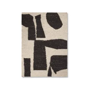 Piece Rug - Small - Off-White/Coffee