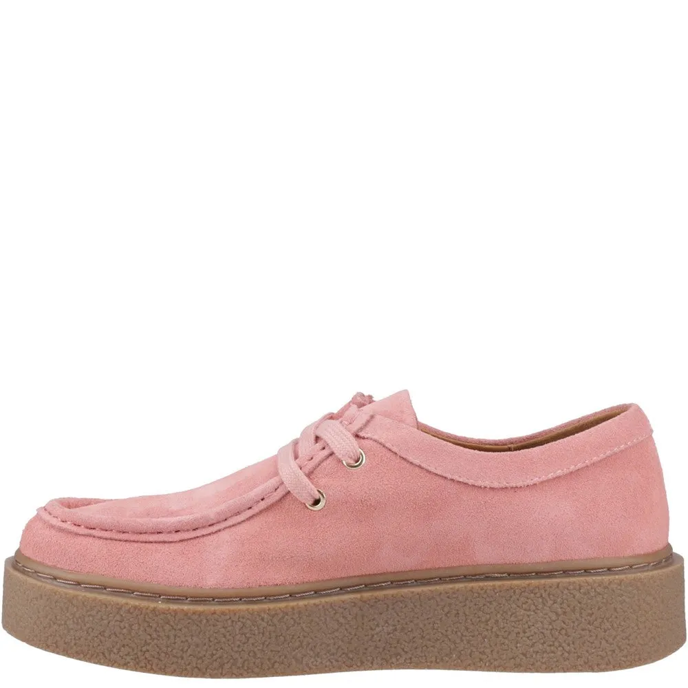 Pink Bridie Suede Moccasins