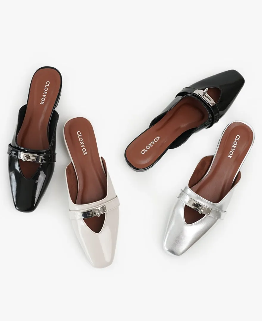 Rory Mules In Silver