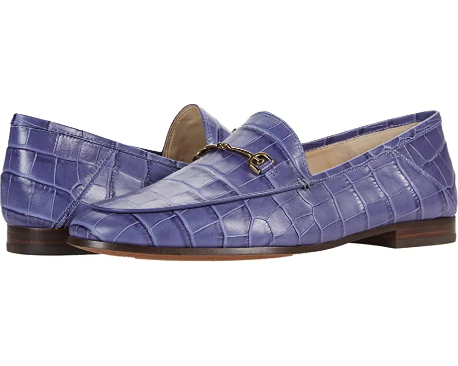 Sam Edelman Loraine Twlight Purple Croc Classic Almond Toe Slip-on Loafer