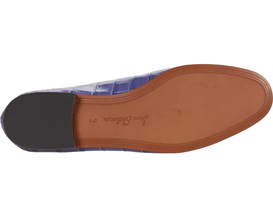 Sam Edelman Loraine Twlight Purple Croc Classic Almond Toe Slip-on Loafer