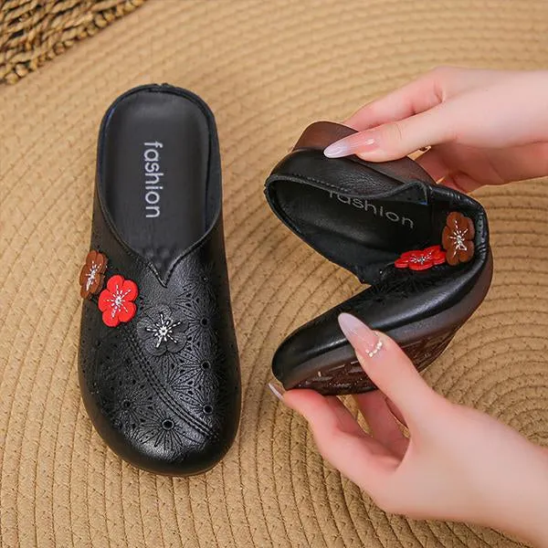 Women's Flower Hollow Casual Soft Sole Half Slippers 37045992S