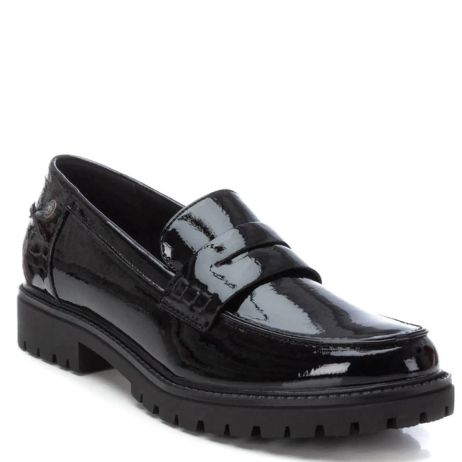 XTI Black Patent Classic Loafers